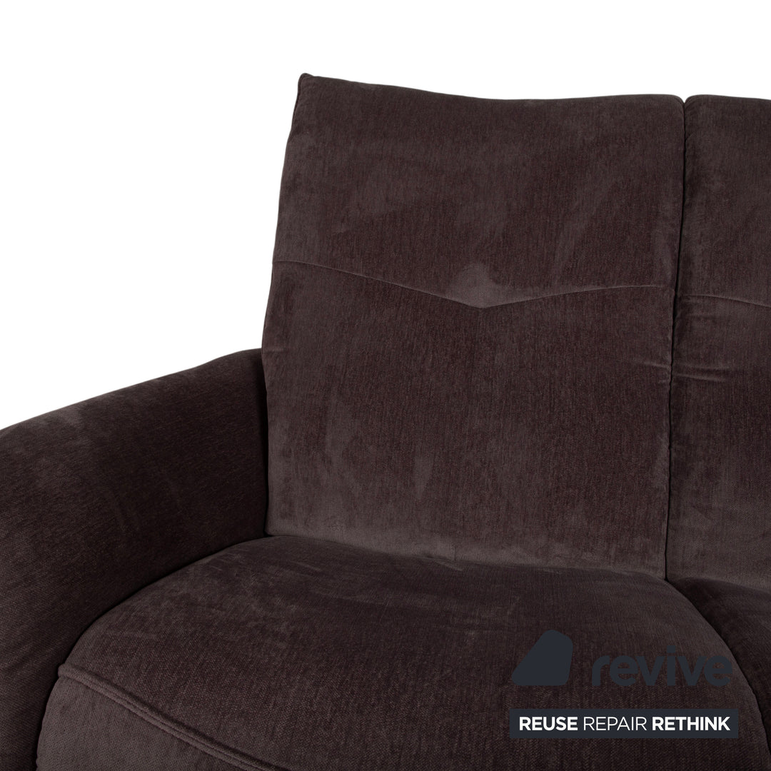 Mondo Varia 2057 Stoff Zweisitzer Grau Taupe manuelle Funktion Sofa Couch