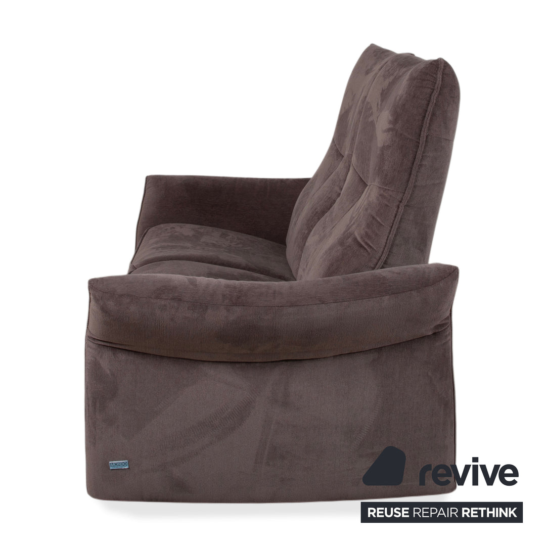 Mondo Varia 2057 Stoff Zweisitzer Grau Taupe manuelle Funktion Sofa Couch