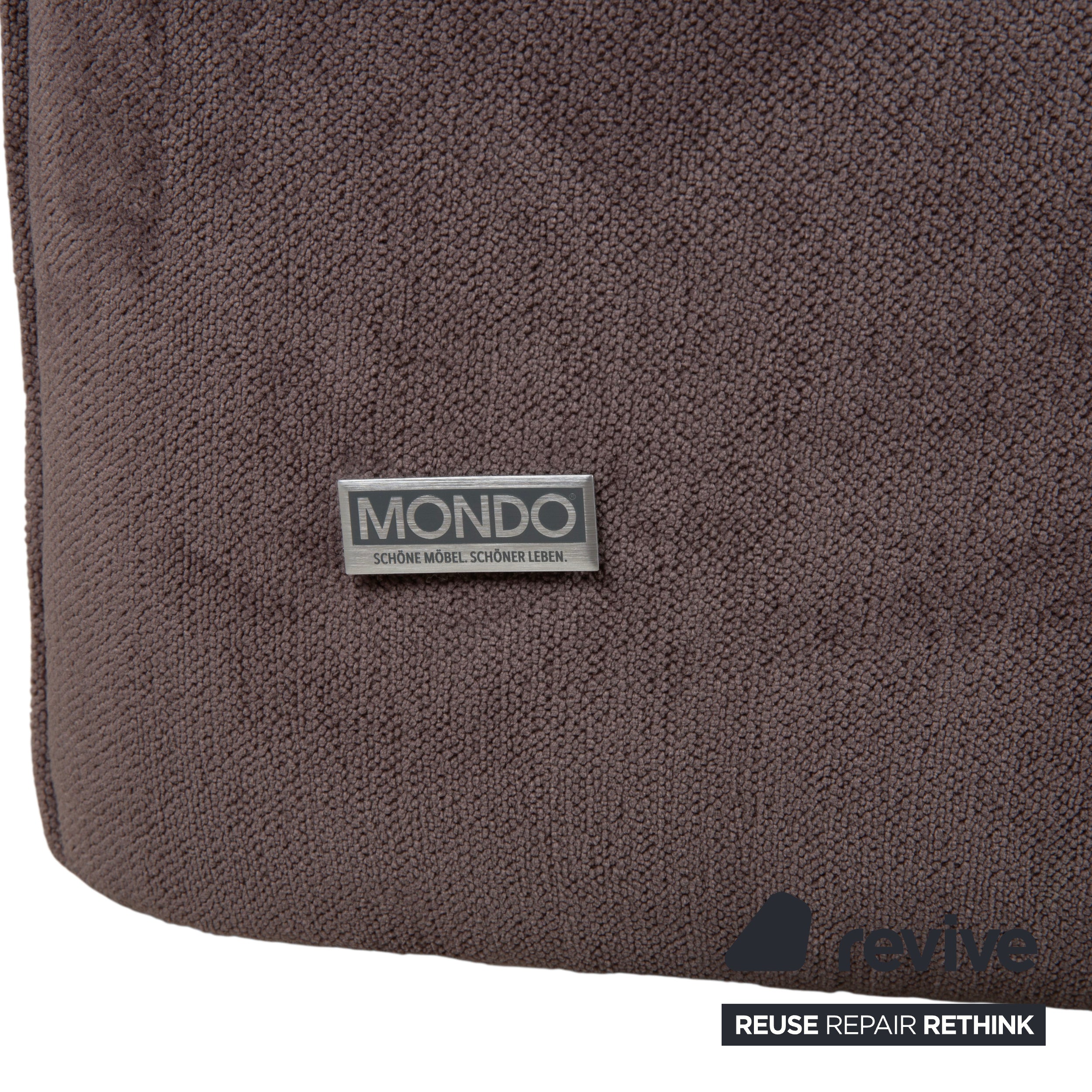 Mondo Varia 2057 Stoff Zweisitzer Grau Taupe manuelle Funktion Sofa Couch