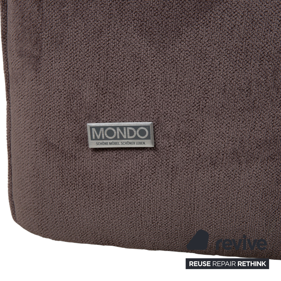 Mondo Varia 2057 Stoff Zweisitzer Grau Taupe manuelle Funktion Sofa Couch