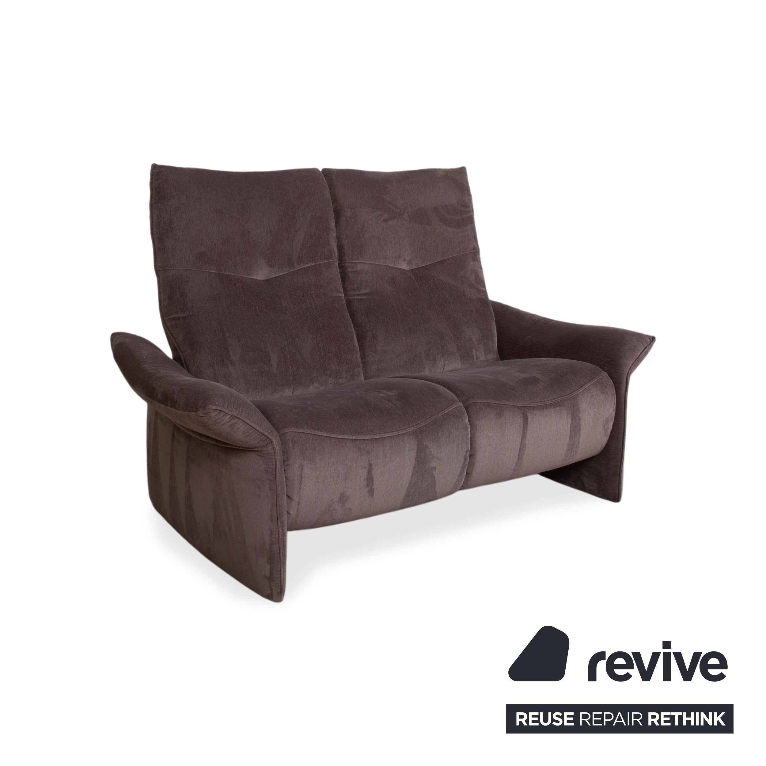 Mondo Varia 2057 Stoff Zweisitzer Grau Taupe manuelle Funktion Sofa Couch