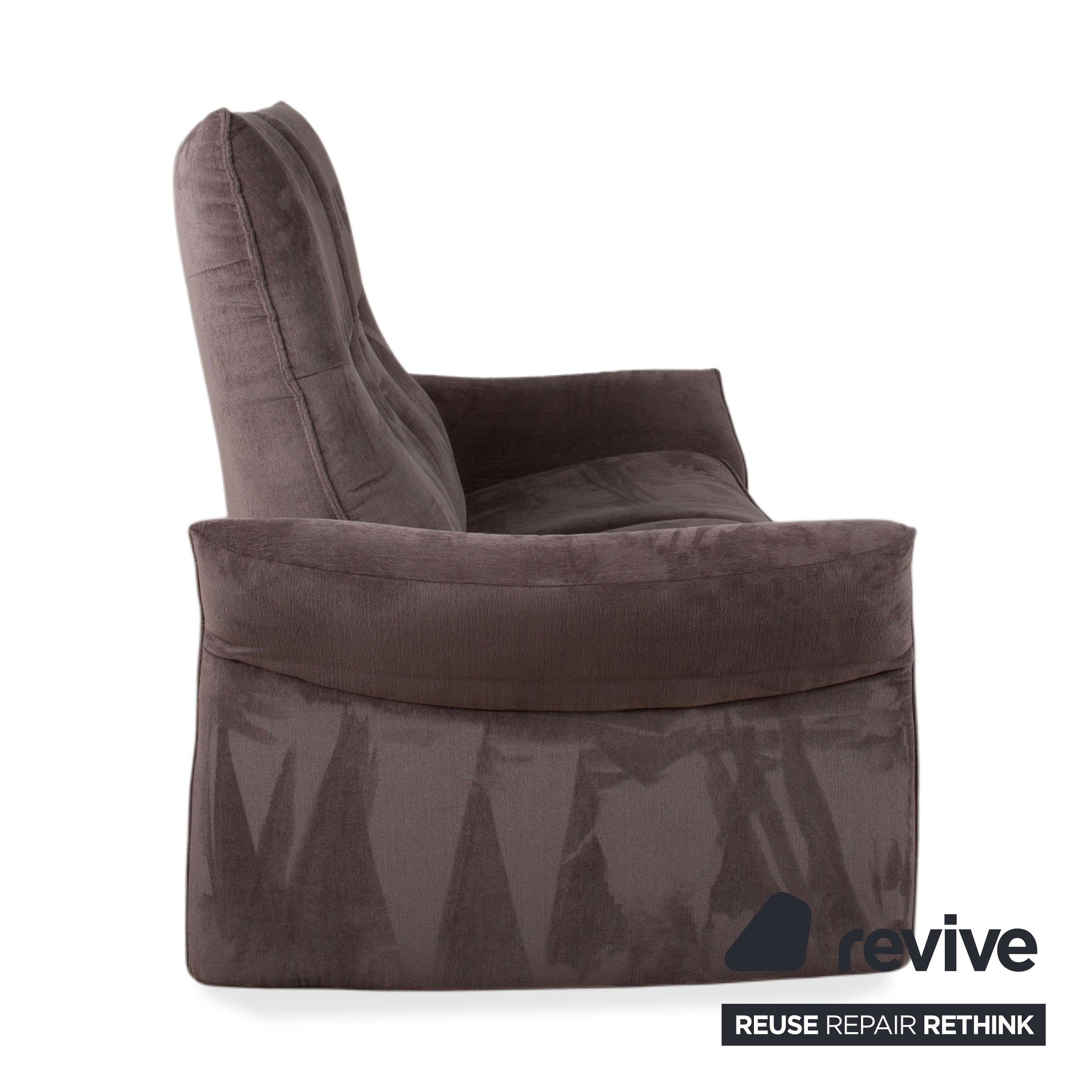 Mondo Varia 2057 Stoff Zweisitzer Grau Taupe manuelle Funktion Sofa Couch
