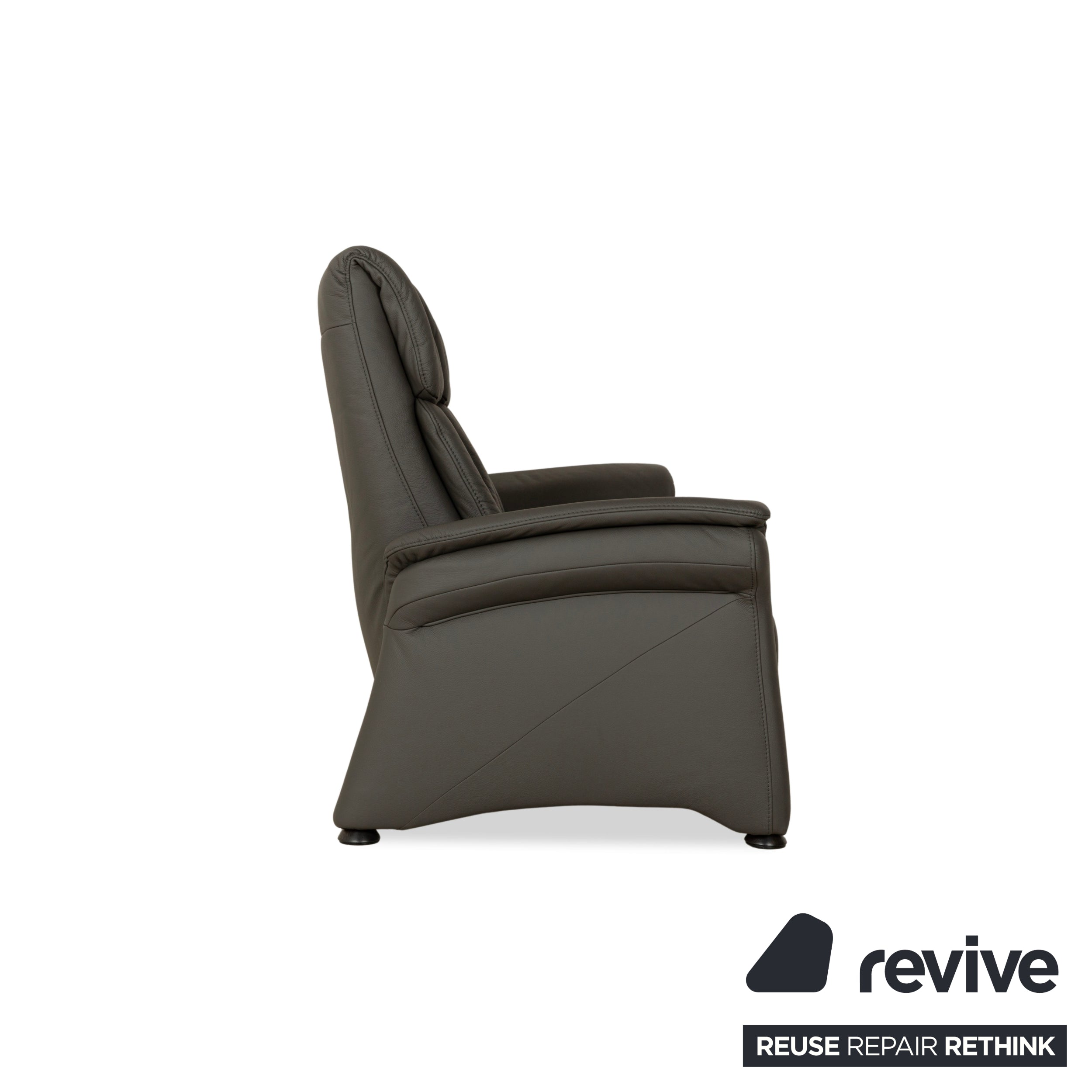 Mondo Varia Leder Dreisitzer Grau Sofa Couch