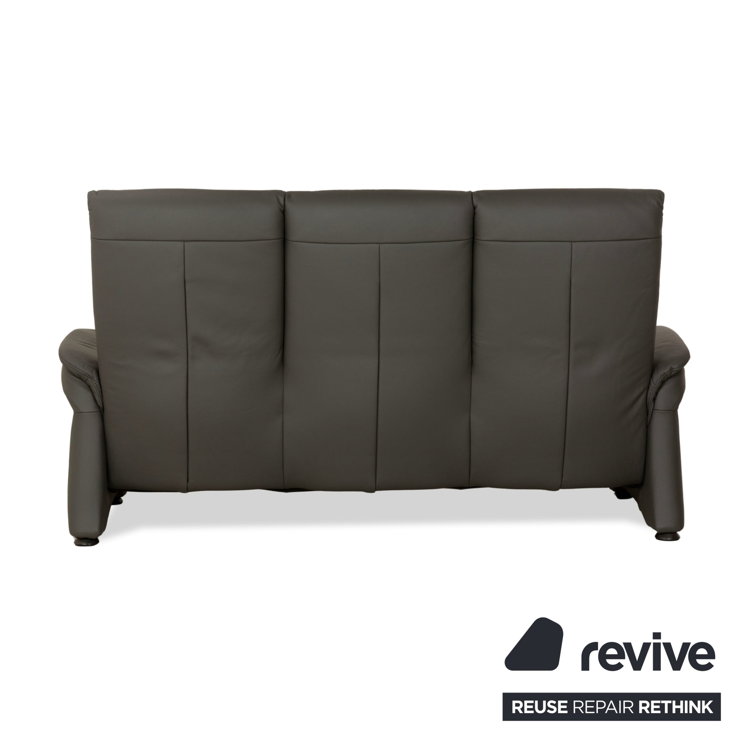 Mondo Varia Leder Dreisitzer Grau Sofa Couch