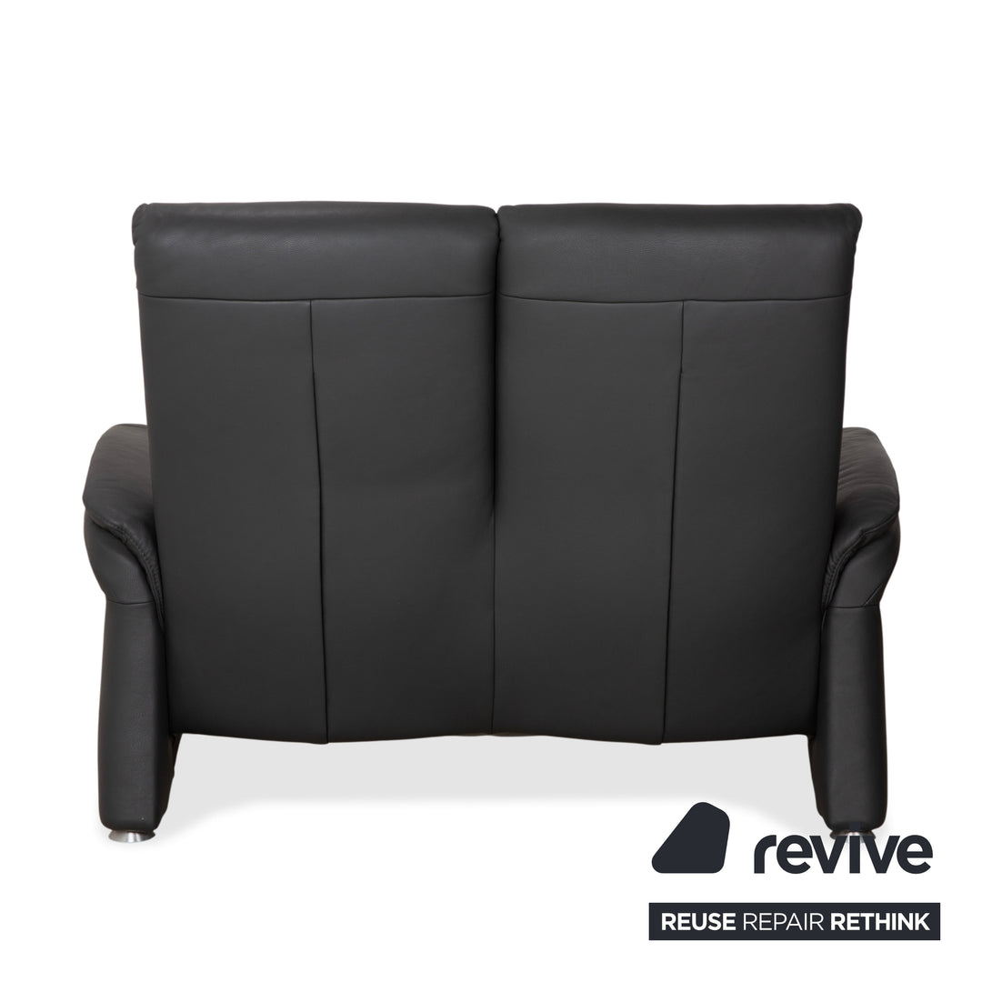 Mondo Varia Leder Zweisitzer Dunkelgrau Anthrazit