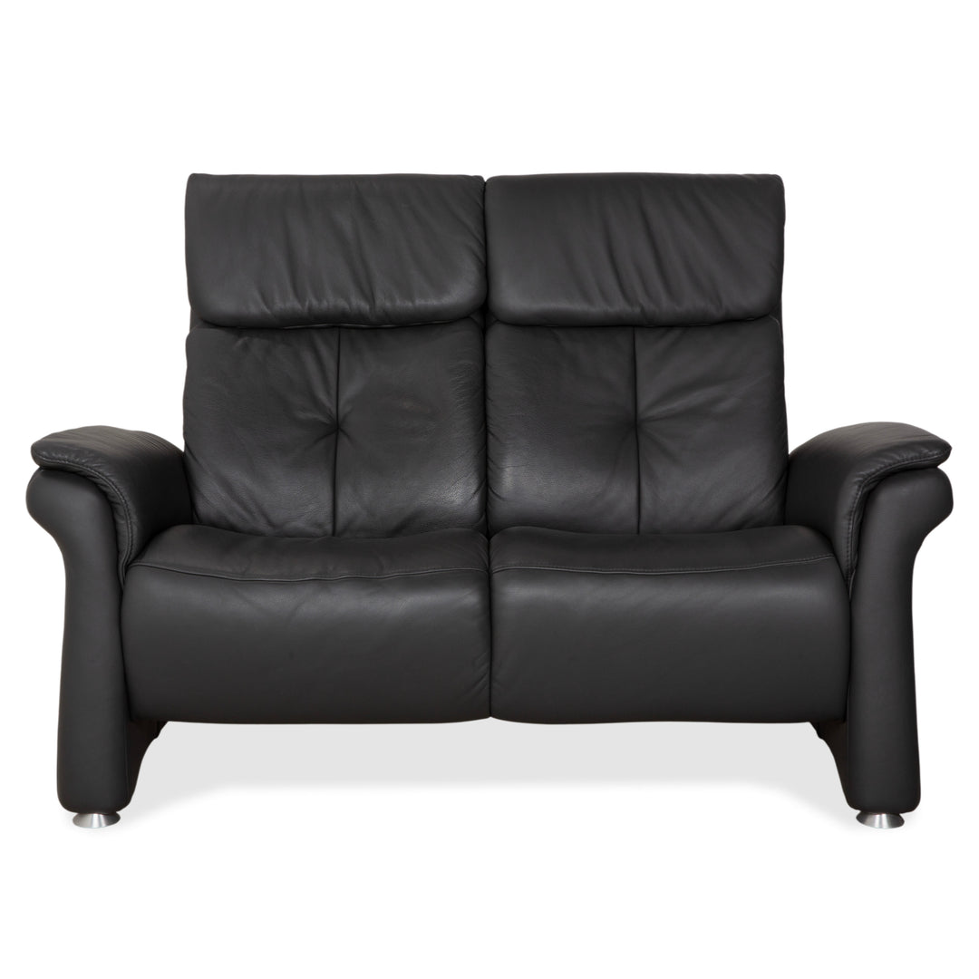 Mondo Varia Leder Zweisitzer Dunkelgrau Anthrazit