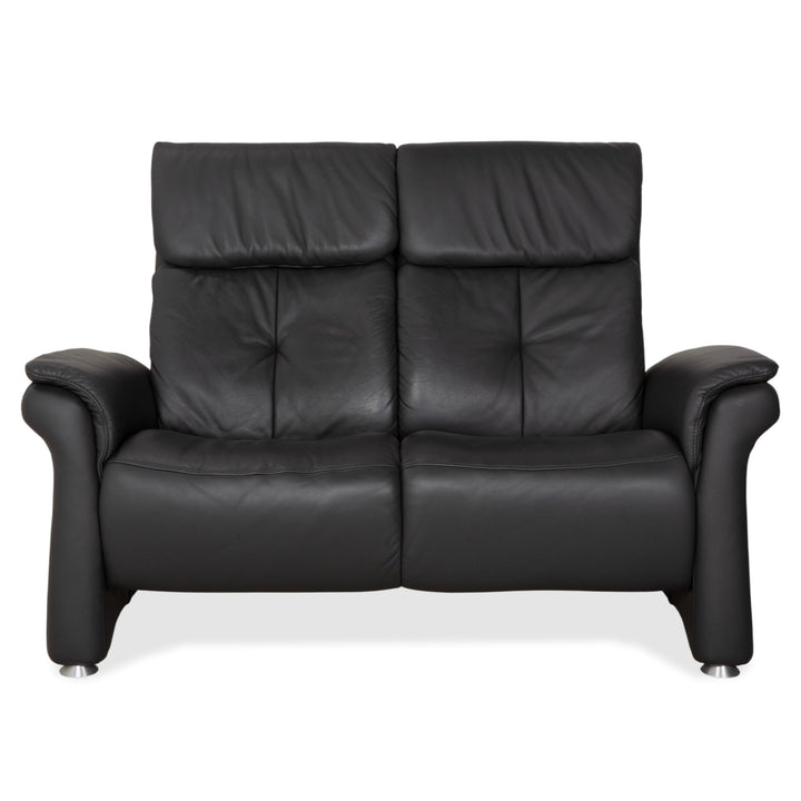 Mondo Varia Leder Zweisitzer Dunkelgrau Anthrazit