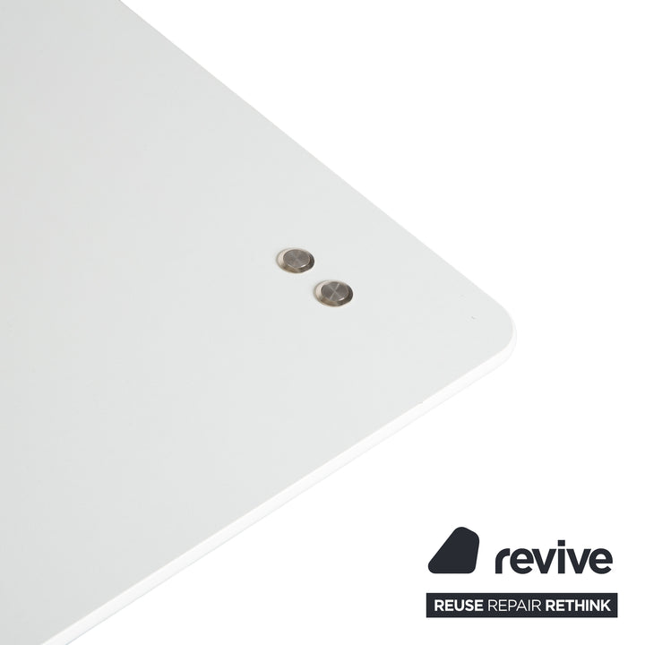 Montana HiLow Holz Schreibtisch Weiß elektrische Funktion