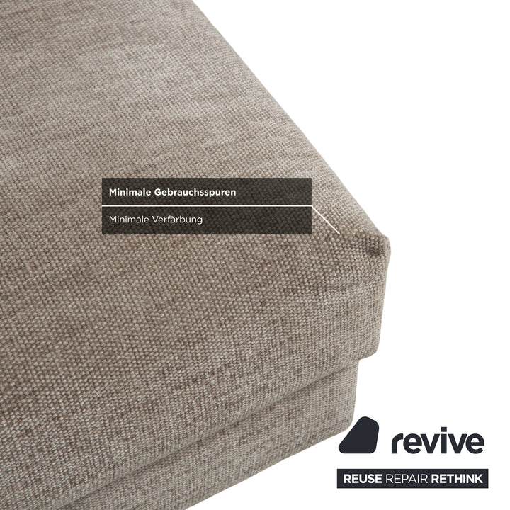 Montis Axel Stoff Hocker Grau