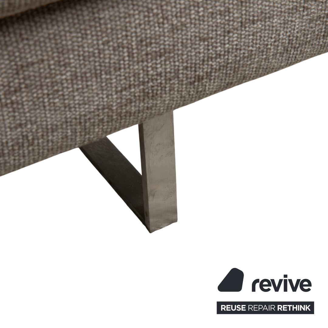 Montis Axel Stoff Hocker Grau