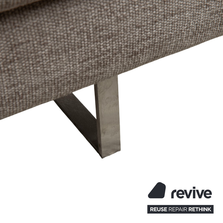 Montis Axel Stoff Hocker Grau