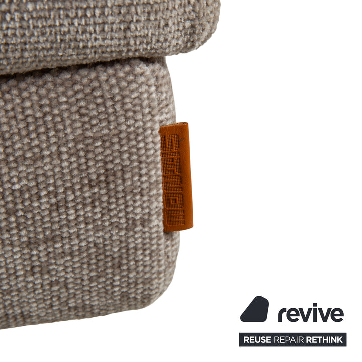 Montis Axel Stoff Hocker Grau