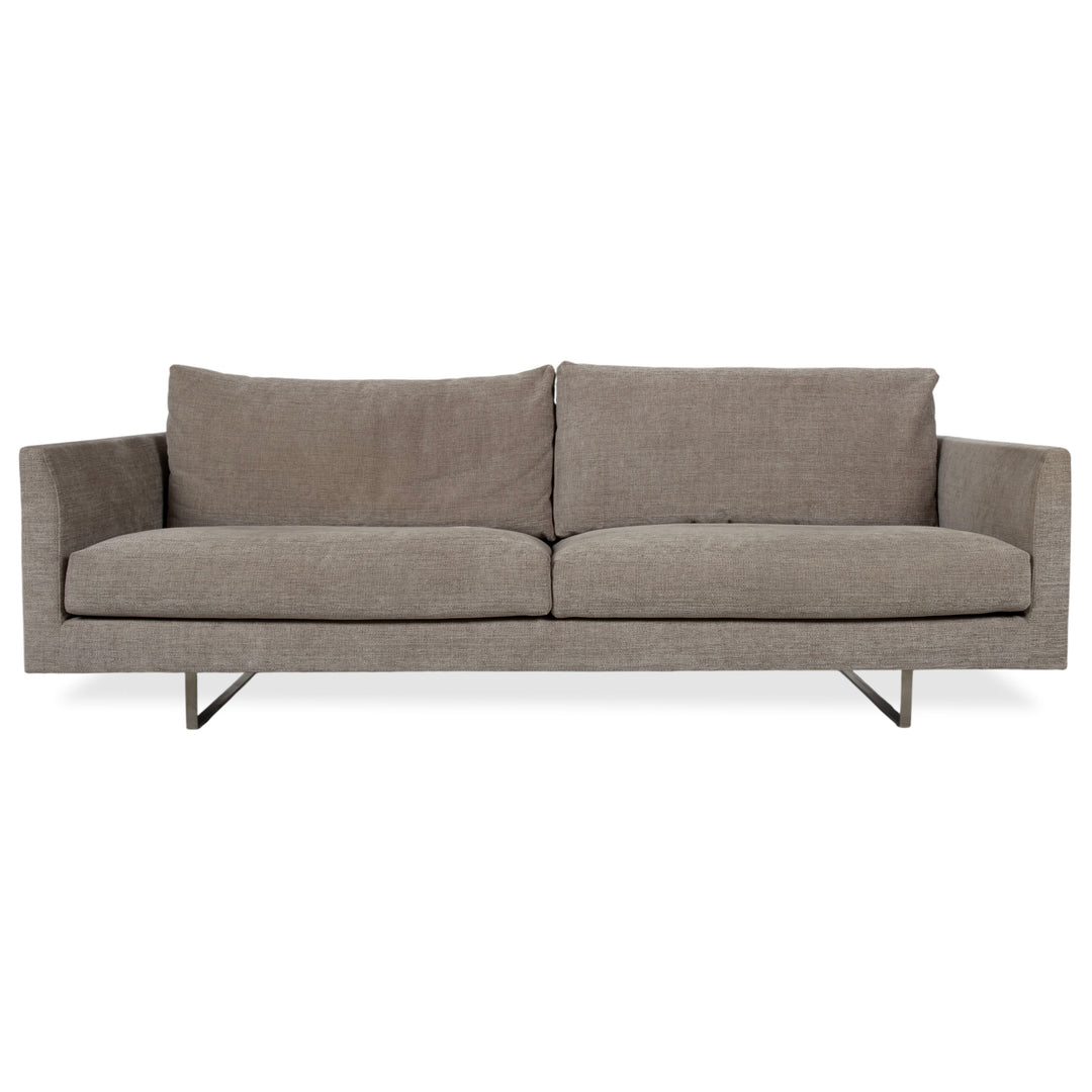 Canapé quatre places en tissu gris Montis Axel
