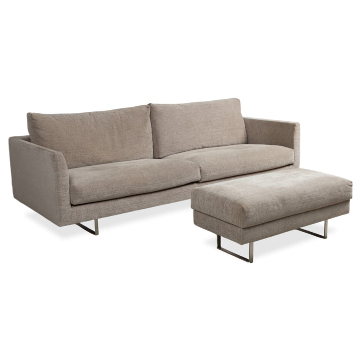 Montis Axel Stoff Viersitzer Hocker Grau Sofa Couch