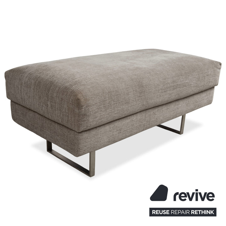 Montis Axel Stoff Viersitzer Hocker Grau Sofa Couch