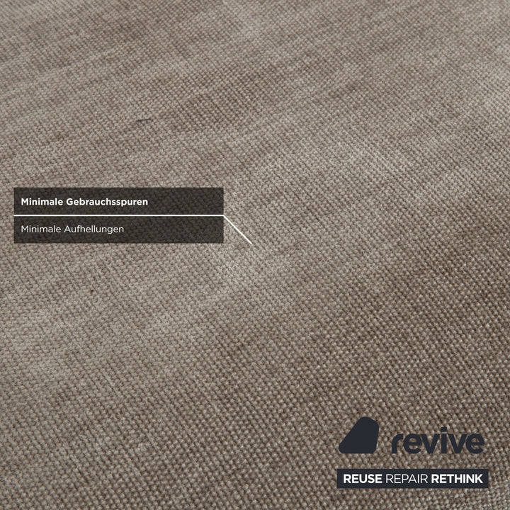 Montis Axel Stoff Viersitzer Hocker Grau Sofa Couch