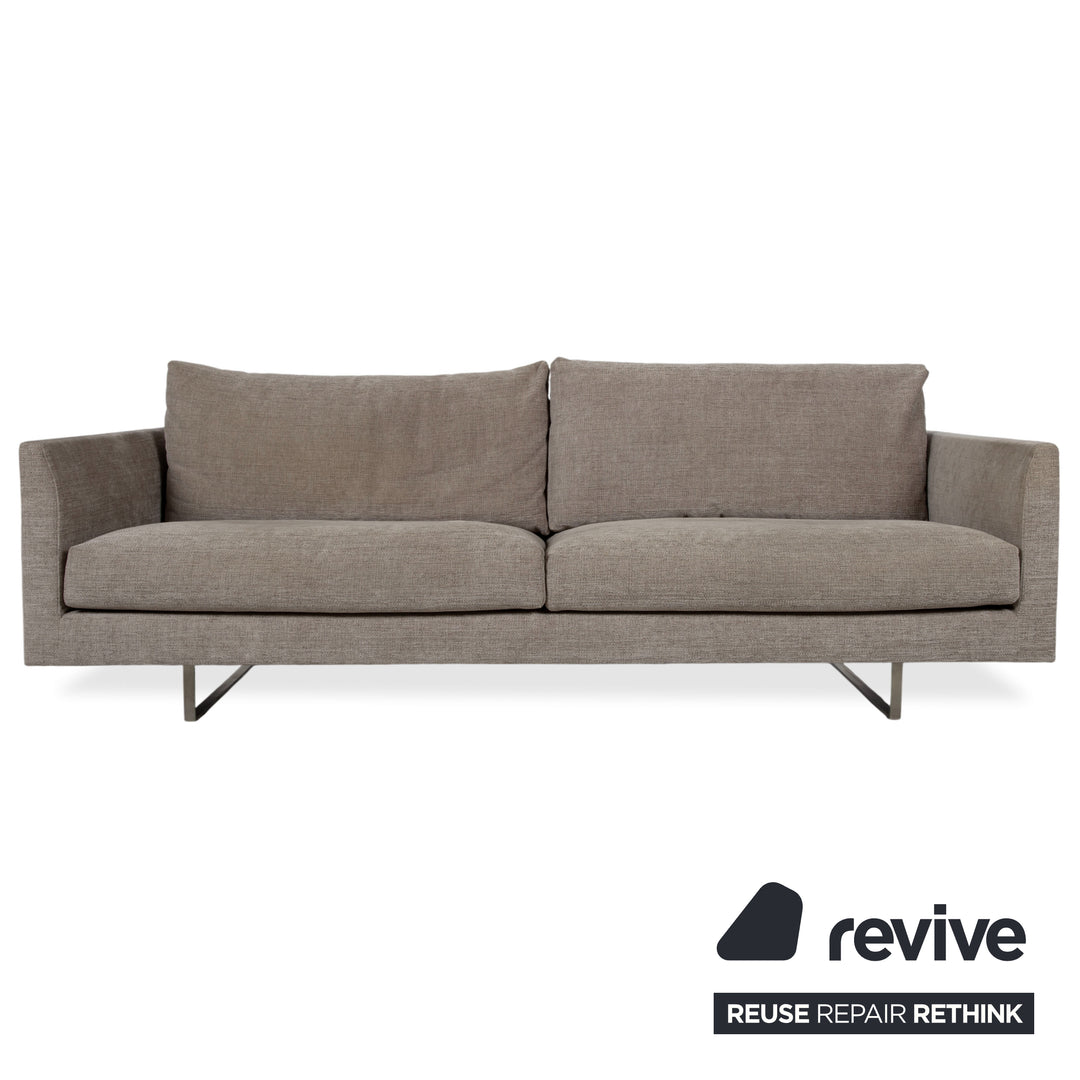 Montis Axel Stoff Viersitzer Hocker Grau Sofa Couch