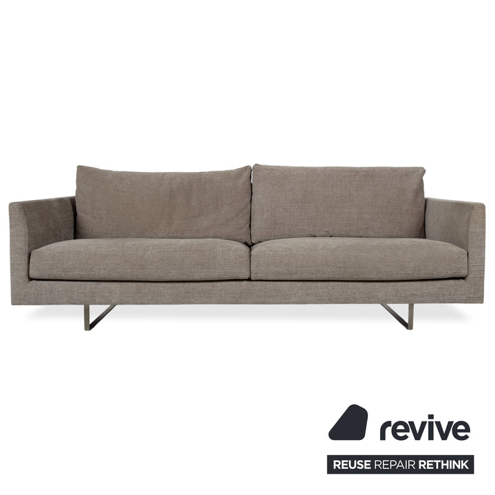 Montis Axel Stoff Viersitzer Hocker Grau Sofa Couch