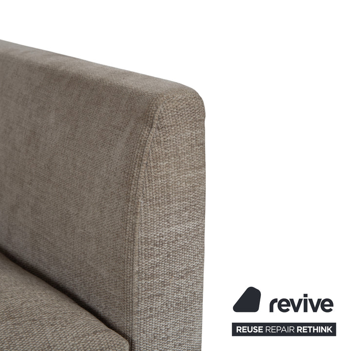 Montis Axel Stoff Viersitzer Hocker Grau Sofa Couch