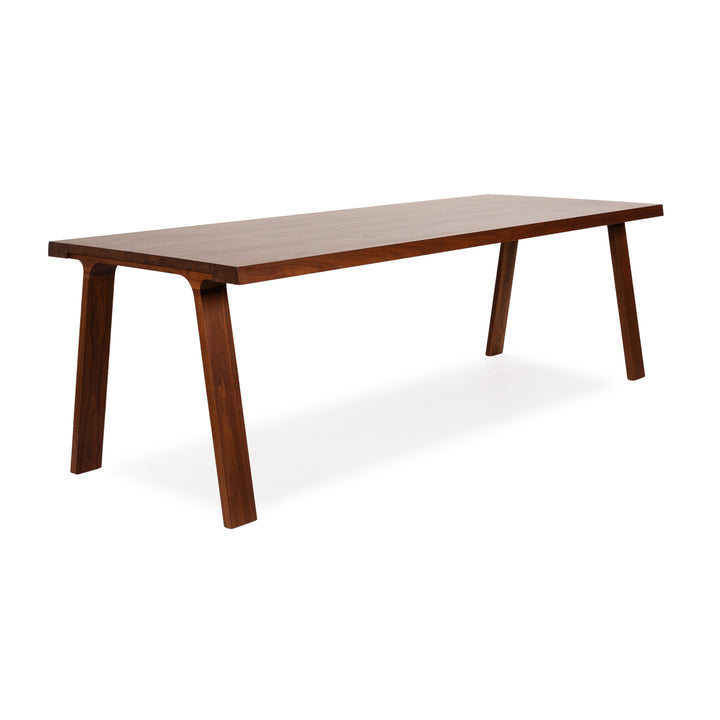 Montis Doble Wooden Dining Table Brown Walnut 230 x 94 x 74 cm