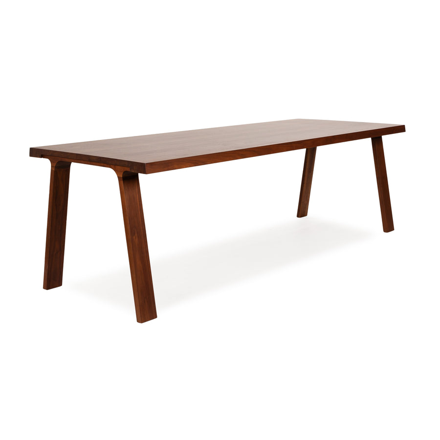 Montis Doble Wooden Dining Table Brown Walnut 230 x 94 x 74 cm