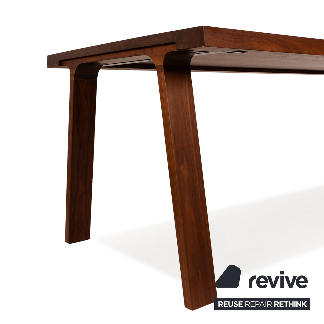 Montis Doble Wooden Dining Table Brown Walnut 230 x 94 x 74 cm