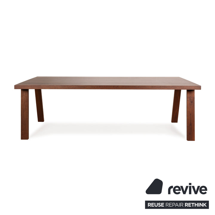 Montis Doble Wooden Dining Table Brown Walnut 230 x 94 x 74 cm