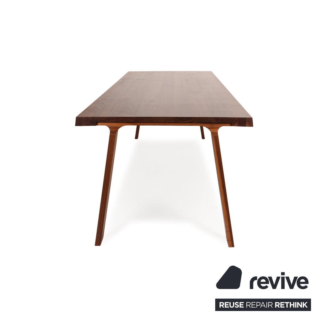 Montis Doble Wooden Dining Table Brown Walnut 230 x 94 x 74 cm