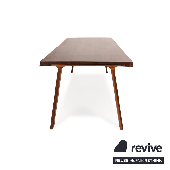 Montis Doble Wooden Dining Table Brown Walnut 230 x 94 x 74 cm