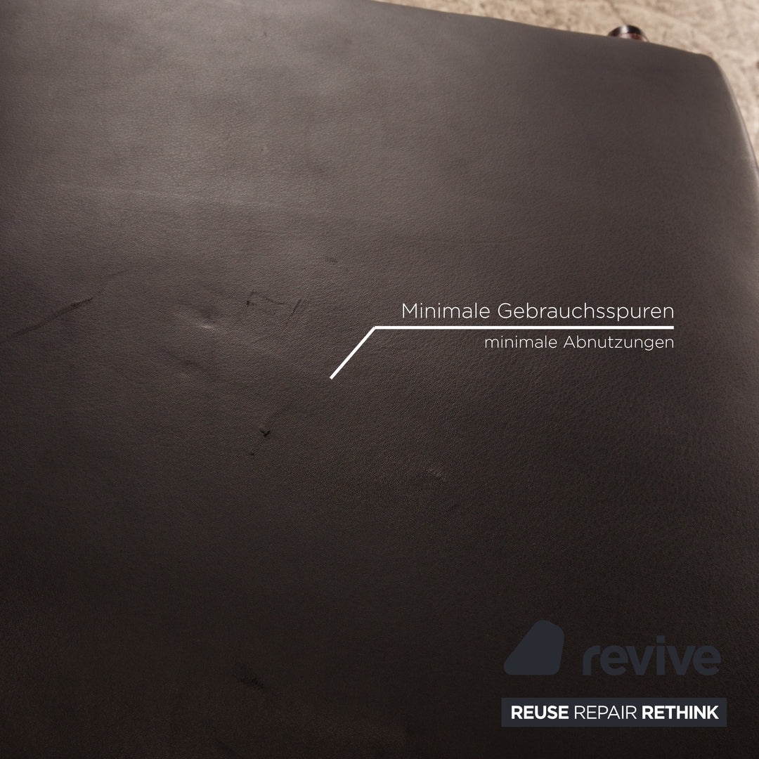 Montis leather armchair set black 2x armchairs