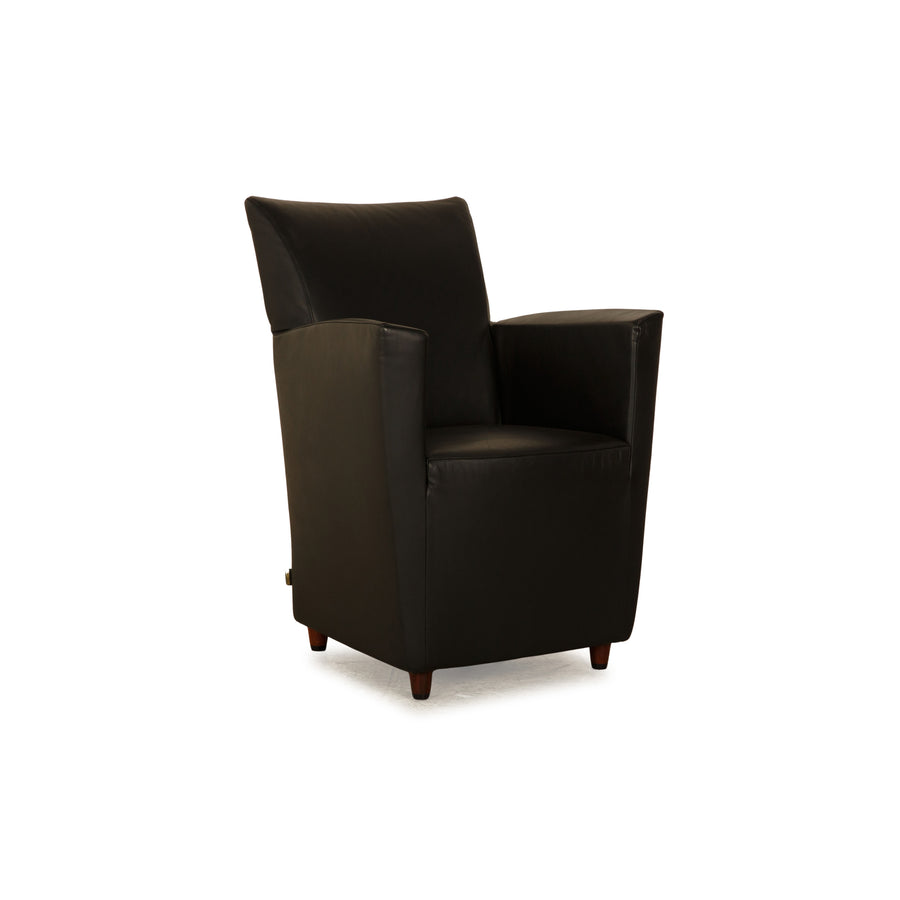 Montis Leather Armchair Black