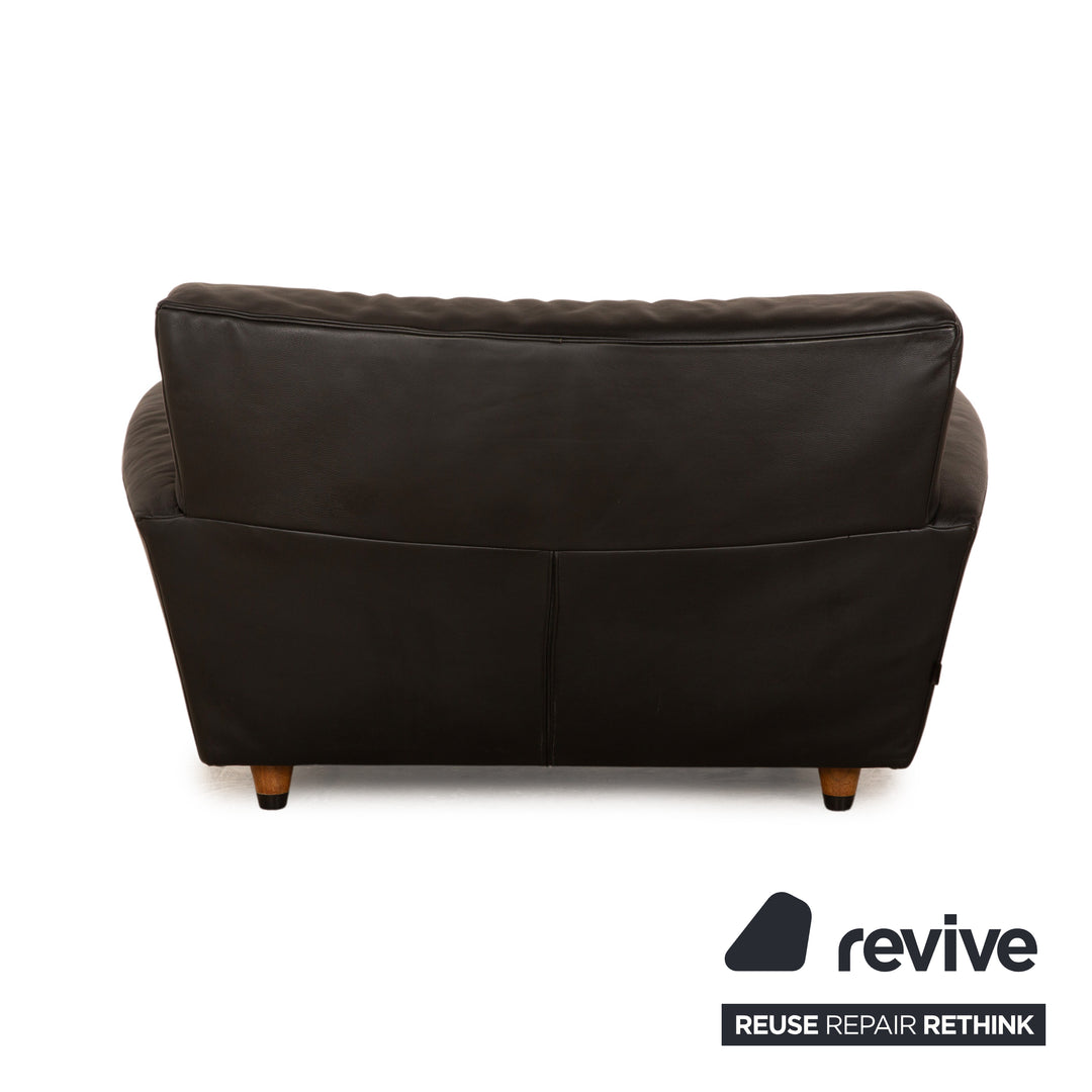 Montis Leather Armchair Black Loveseat