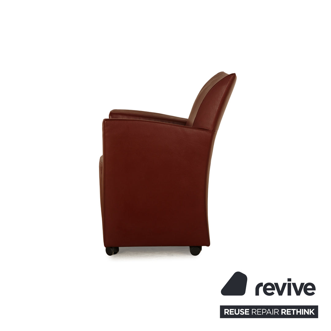 Montis Sessel Rot Leder