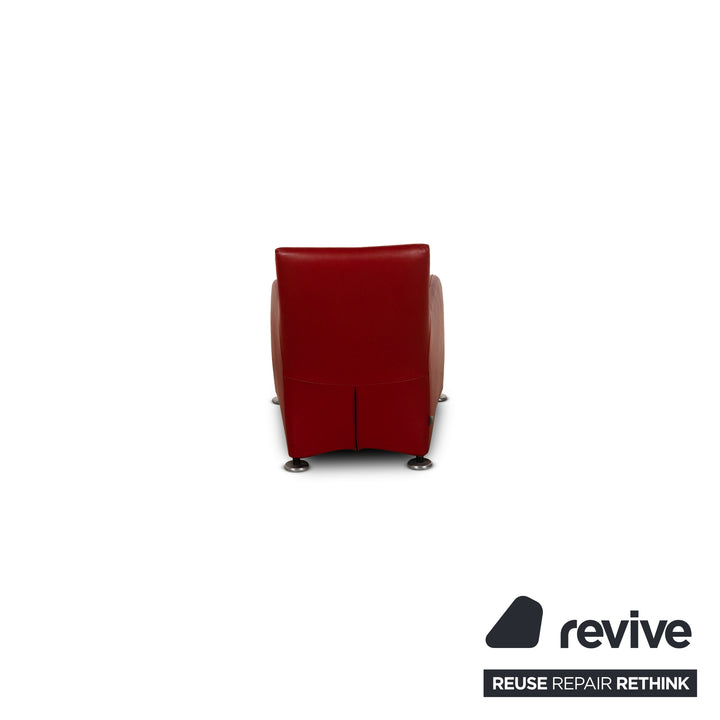 Montis Loge Leder Sessel Rot
