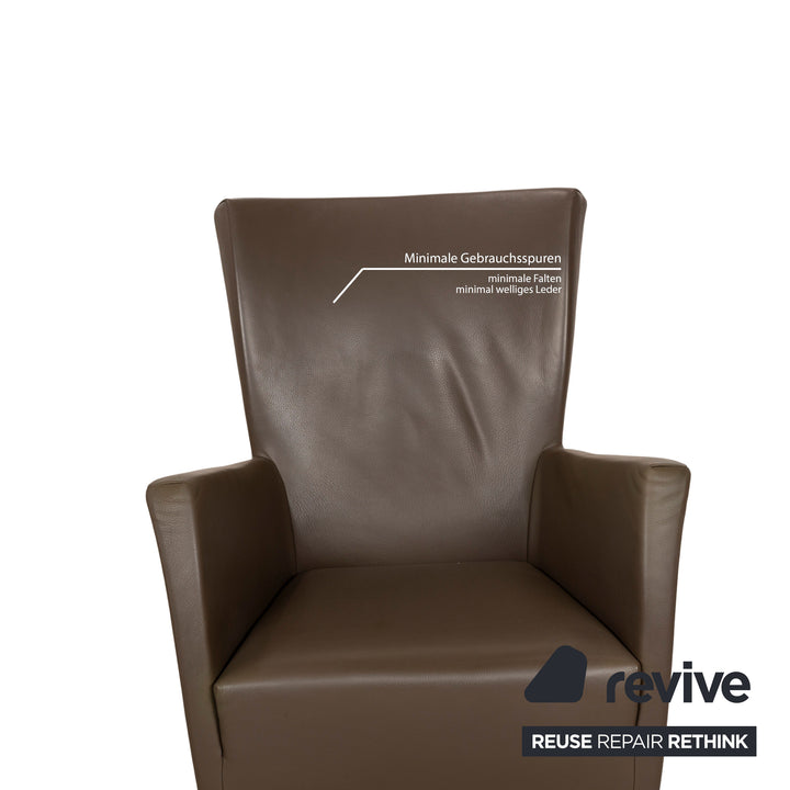 Montis Windy Leather Armchair Brown