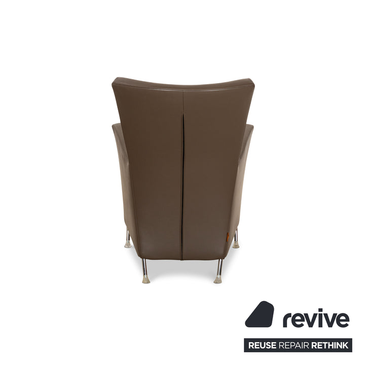 Montis Windy Leather Armchair Brown