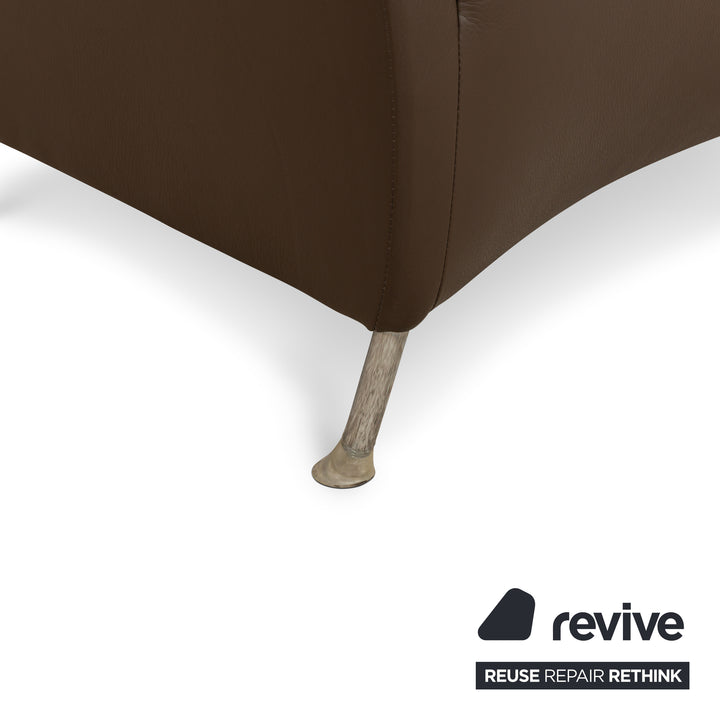 Montis Windy Leather Armchair Brown