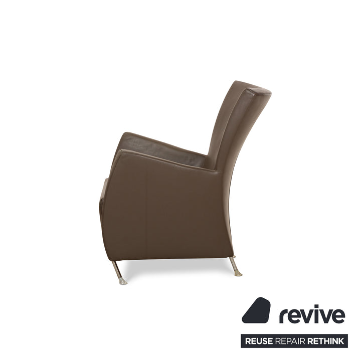 Montis Windy Leather Armchair Brown