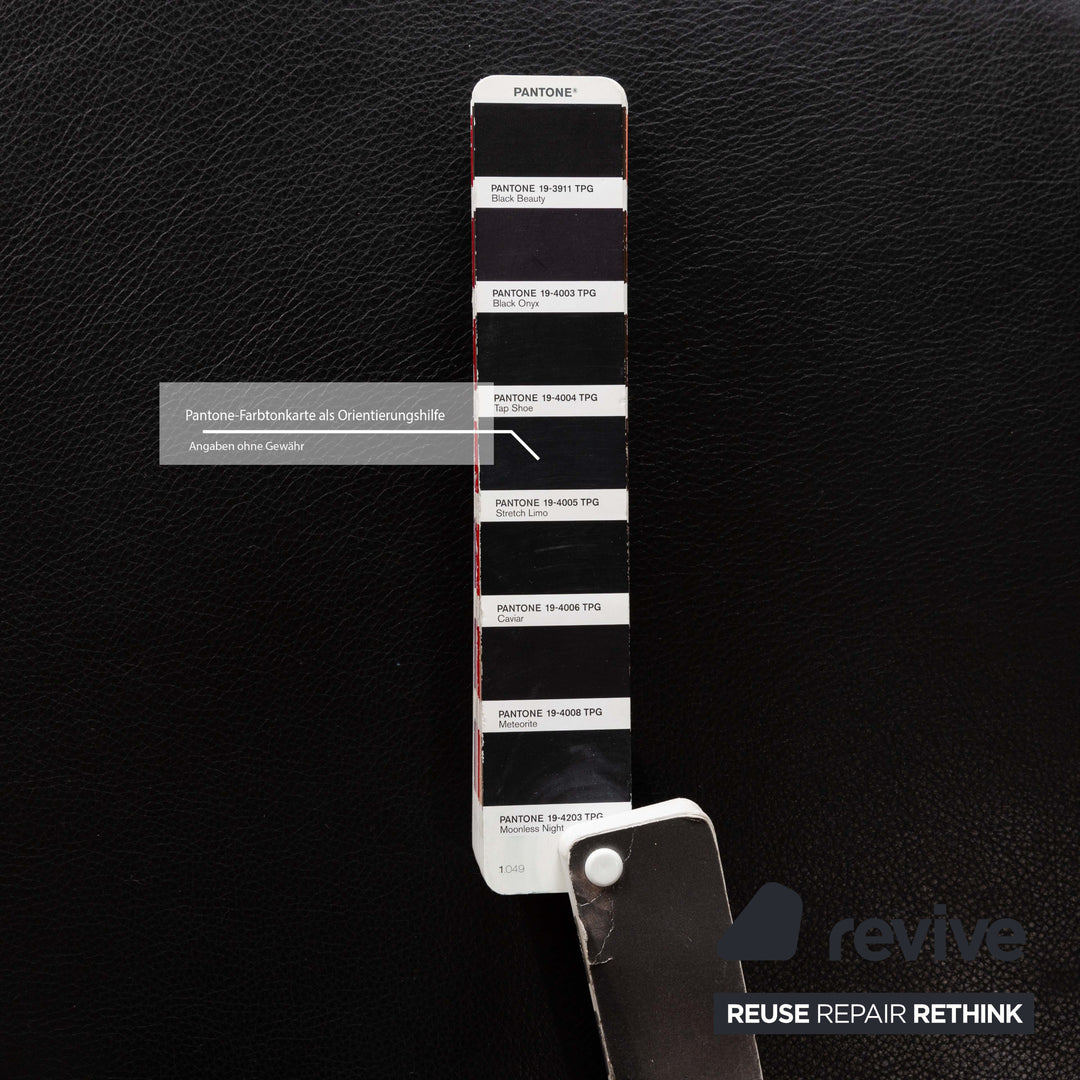 Moroso Futuro Leder Holz Liege Schwarz manuelle Funktion