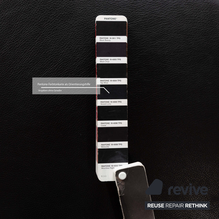 Moroso Futuro Leder Holz Liege Schwarz manuelle Funktion