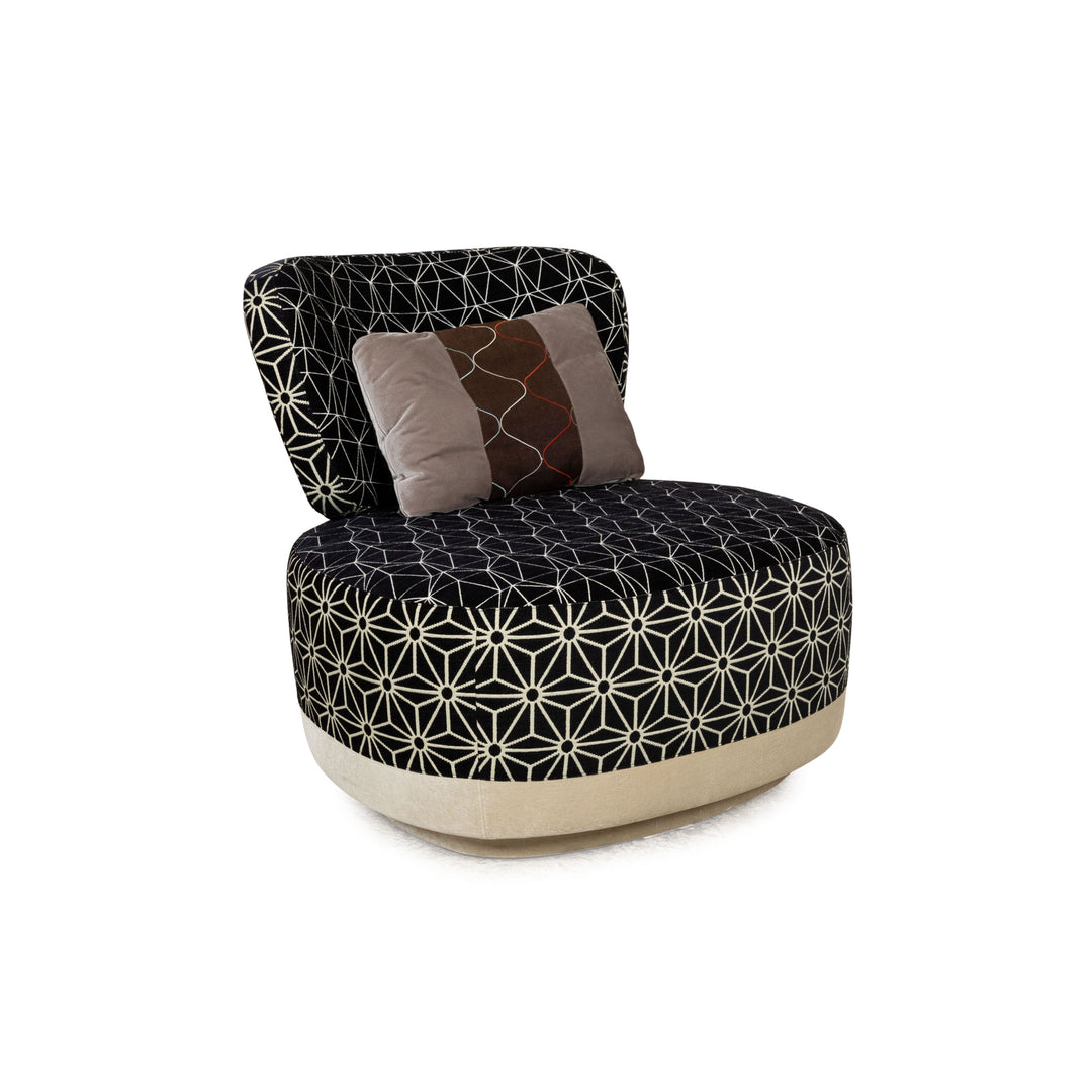 Moroso Juju Sushi Edition Stoff Sessel Blau Creme