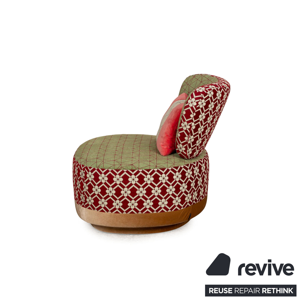 Moroso Juju Sushi Edition Fabric Armchair Green Red