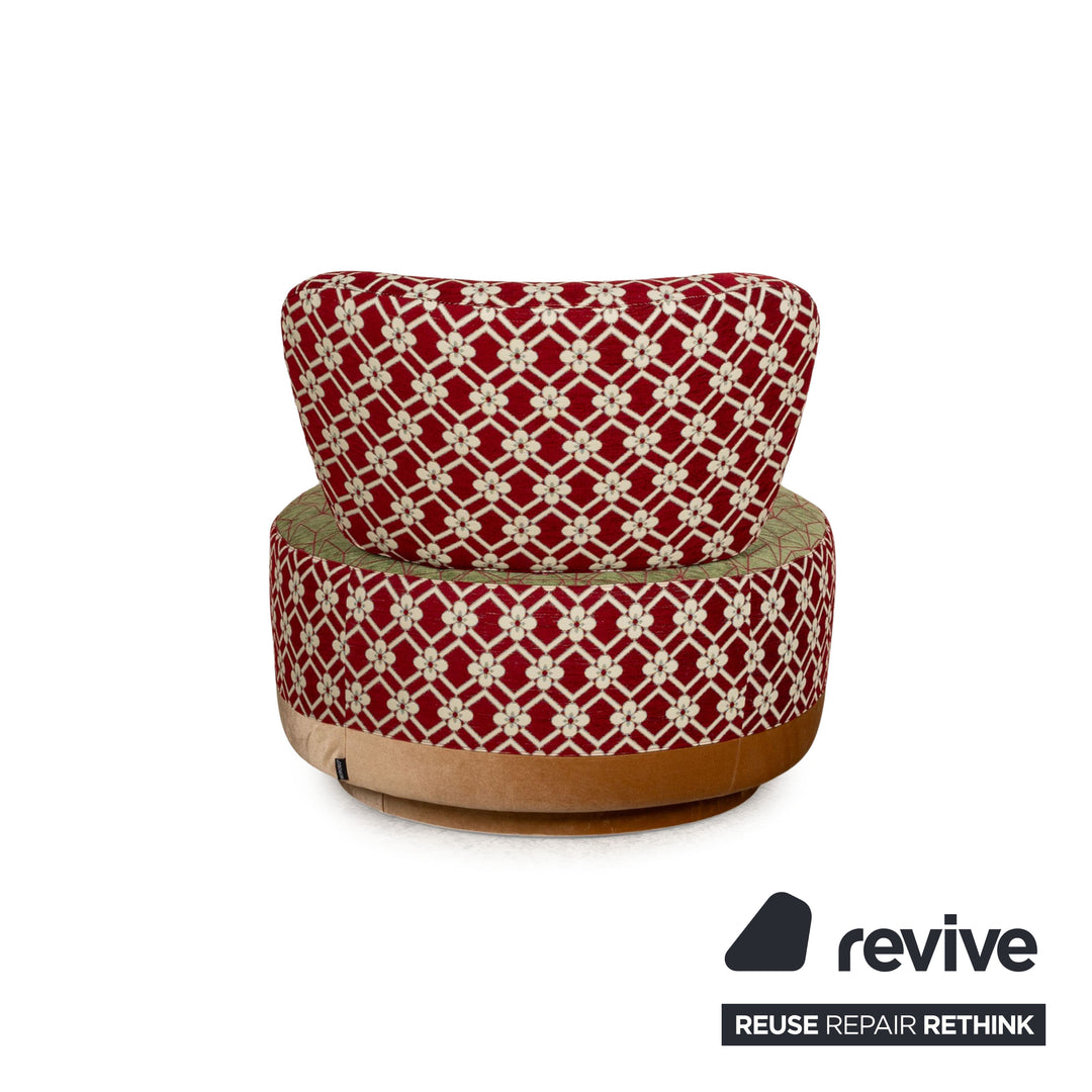 Moroso Juju Sushi Edition Fabric Armchair Green Red