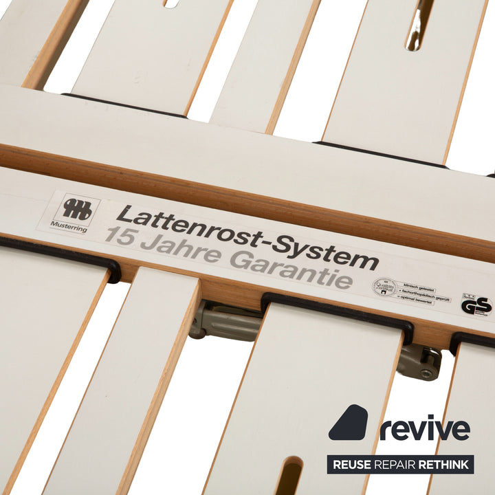 Musterring Doppelbett Metall mit Lattenrost schwarz gold