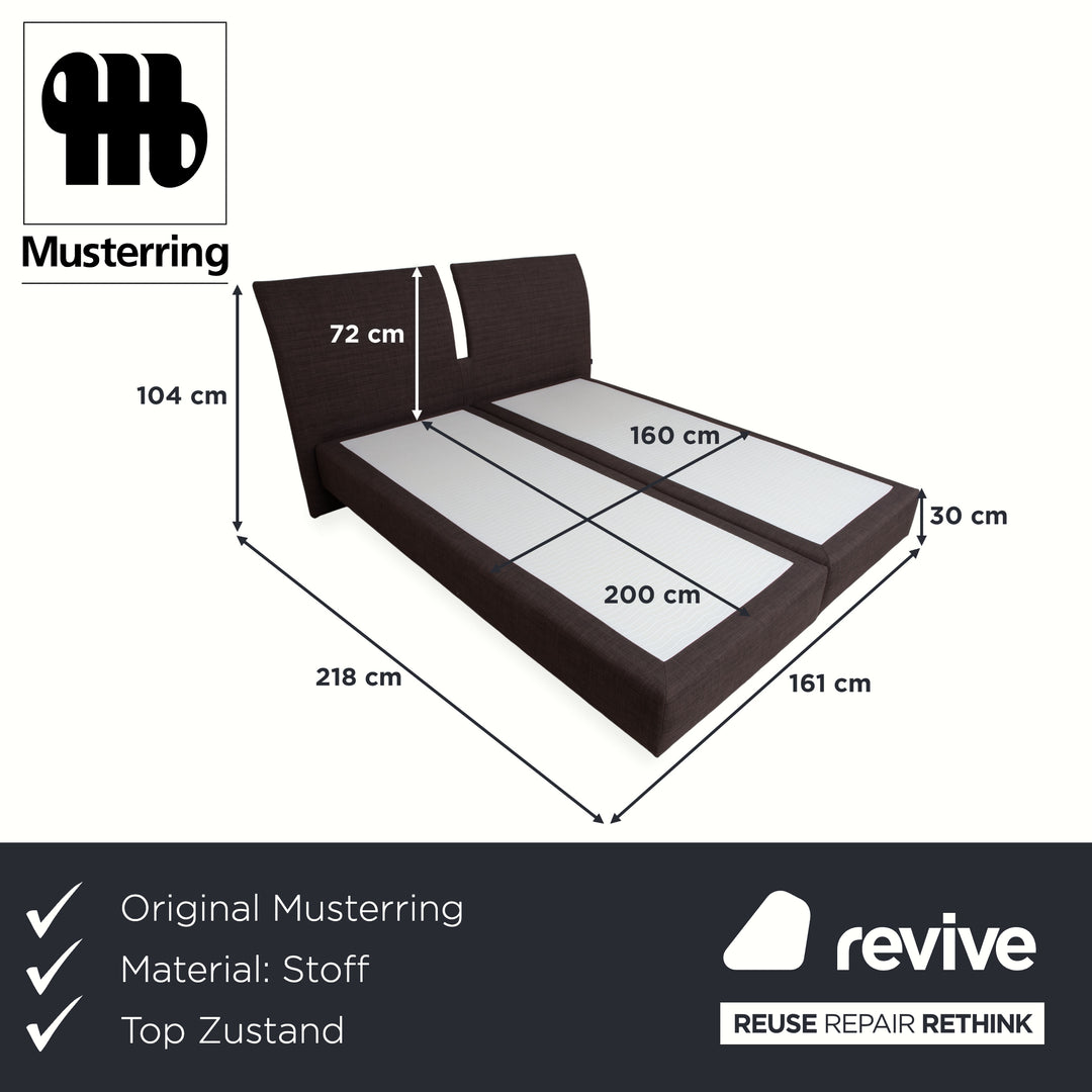 Lit en tissu Musterring Evolution Select gris