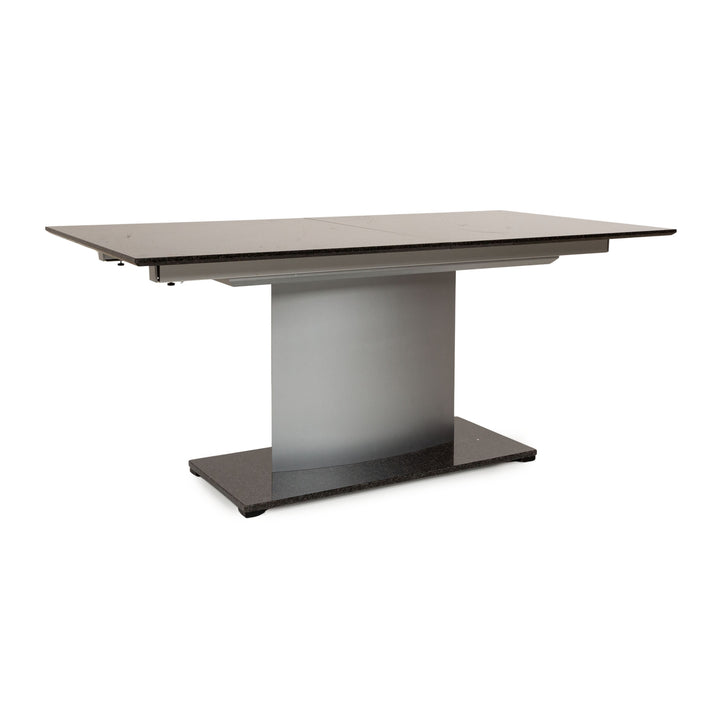 Musterring Genoa Black Stone Dining Table Natural Stone