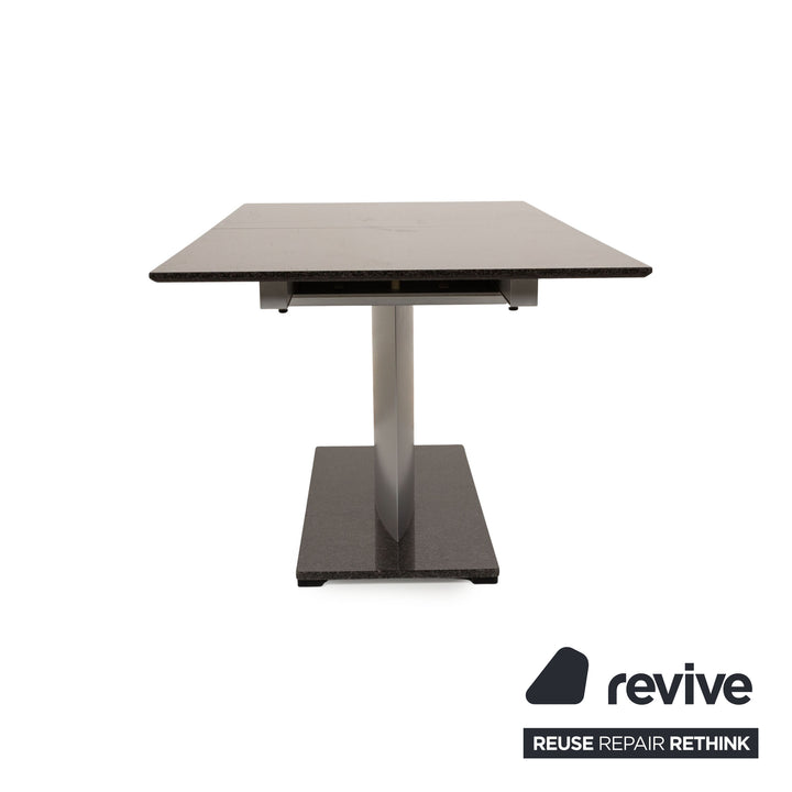 Musterring Genoa Black Stone Dining Table Natural Stone