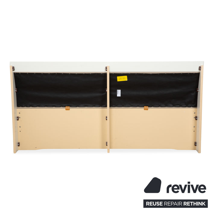 Musterring Wood Leather Bed Beige 180x200