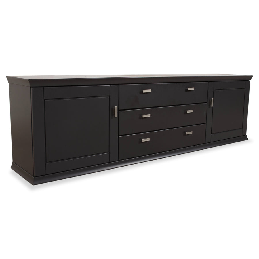 Musterring Holz Sideboard Schwarz Anthrazit 214 x 63 cm