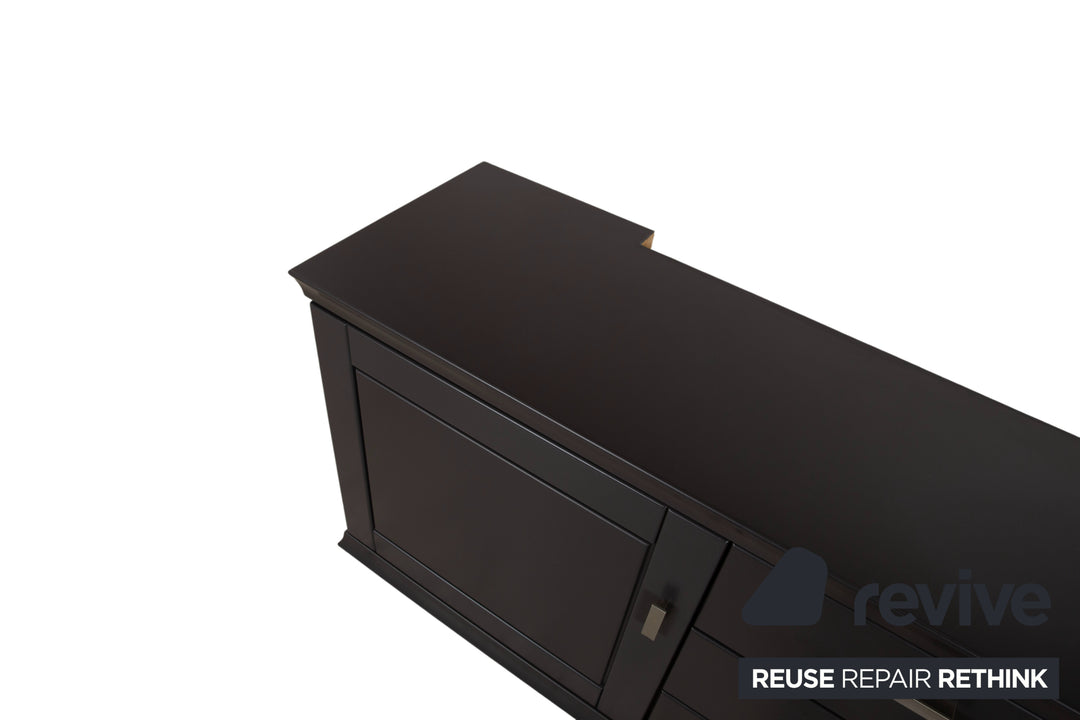 Musterring Holz Sideboard Schwarz Anthrazit 214 x 63 cm